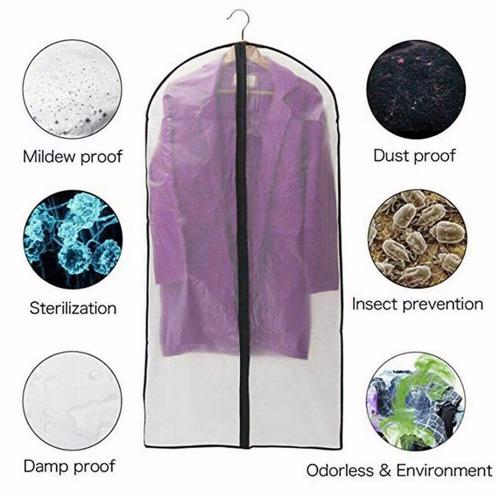 Kelvenix 10 Pack Transparent Zip Up Hanging Garment Bags for Dresses and Coats – 4