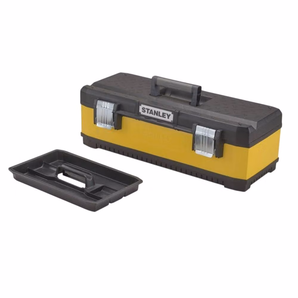 Stanley Plastic and Metal Tool Box in Black and Yellow – 3
