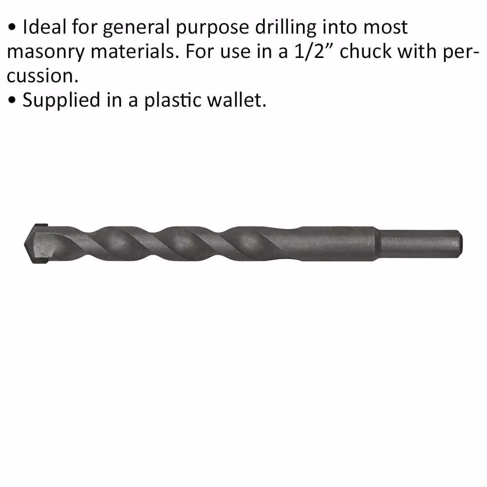 Loops Rotary Impact Masonry Drill Bit, Grey and Multicolour, Diameter: 14 mm, Length: 150 mm – 2