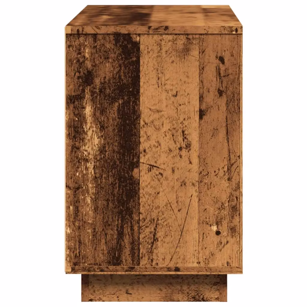Berkfield Home Classic Sideboard in Old Wood Brown, W/D/H: 102 x 35 x 55 cm – 4