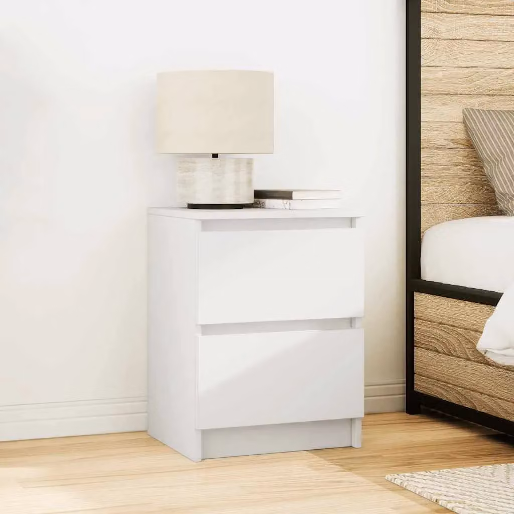 Berkfield Home White MDF TV Cabinet W: 40 cm, D: 35 cm, H: 54 cm – 2