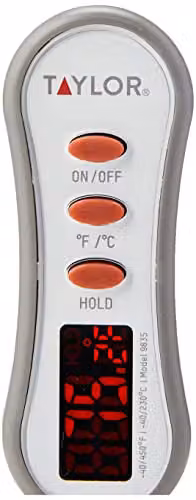 Taylor Pro Digital Food Thermometer with LED Display in White and Grey, W/D/H: 21 x 3.5 x 2.5 cm – 3