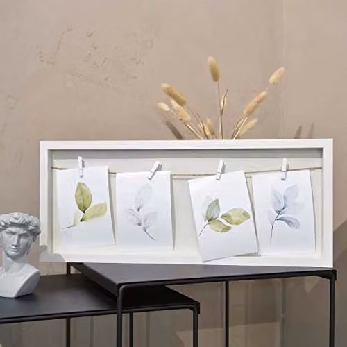 Nielsen Design Rectangular Wood Hanging Collage Frame in White, Green or Grey for 9x13 cm Photos – 3