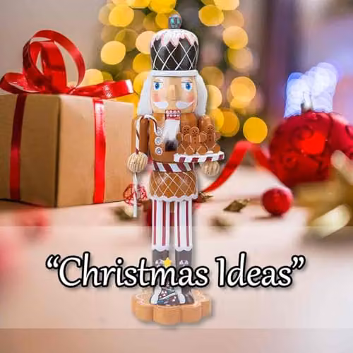 VFM e-Store Nutcracker Wooden Gingerbread Christmas Decoration in Brown and Multicolour, H: 39 cm, W: 11.2 cm, D: 9 cm – 5