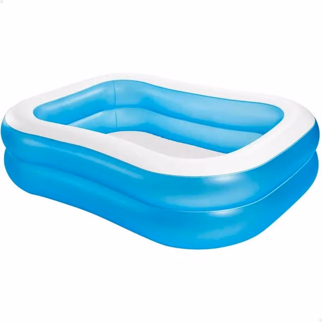 Intex Rectangular Inflatable Swim Center Pool in Blue