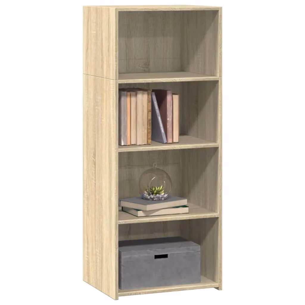 Berkfield Home Sonoma Oak Highboard in Brown, W/D/H: 50 x 41 x 124 cm – 2