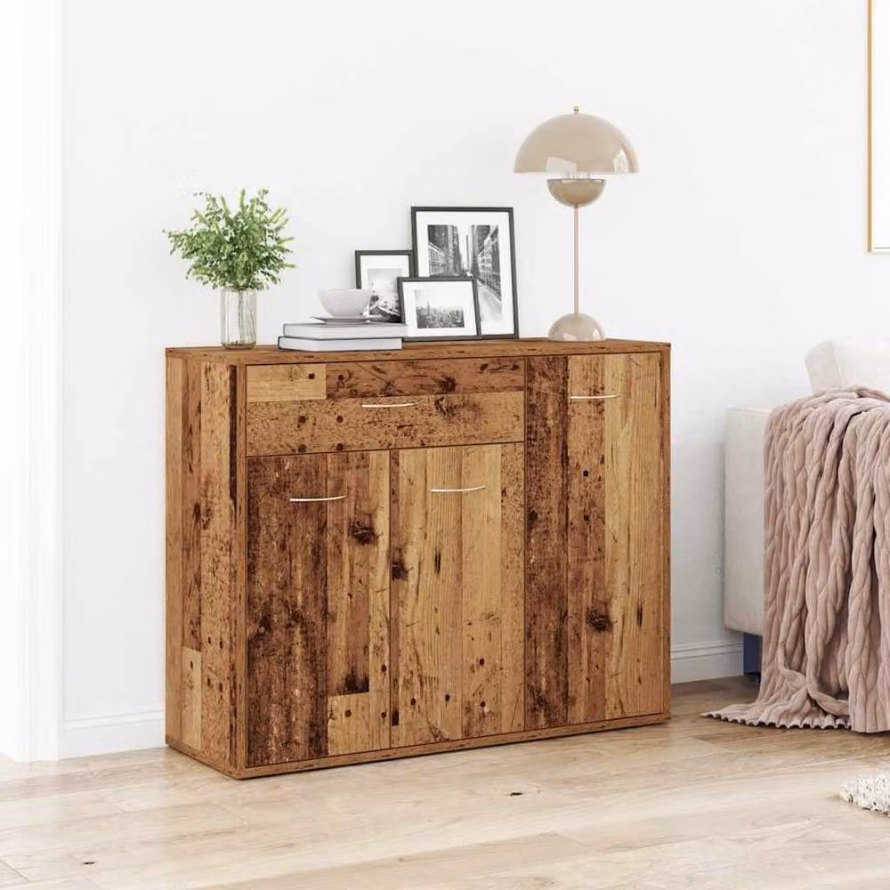 Berkfield Home Old Wood Sideboard in Brown, W/D/H: 88 x 30 x 70 cm – 2
