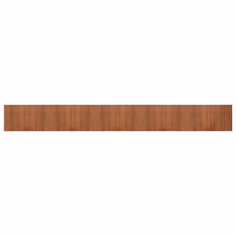 Berkfield Home Rectangular Bamboo Rug in Brown, W: 60 cm, L: 500 cm