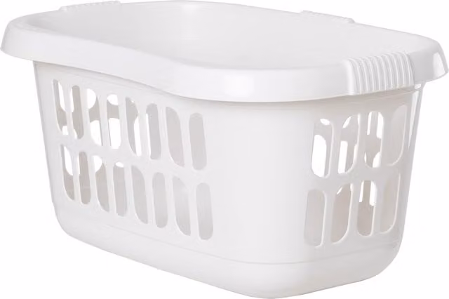 Wham Hipster Oval Laundry Basket with Handles in White