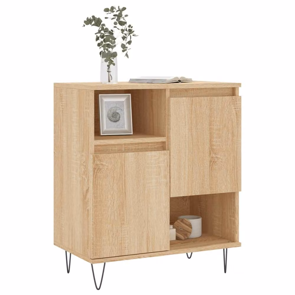 Berkfield Home Sonoma Oak Sideboard in Brown, W/D/H: 60 x 35 x 70 cm – 3