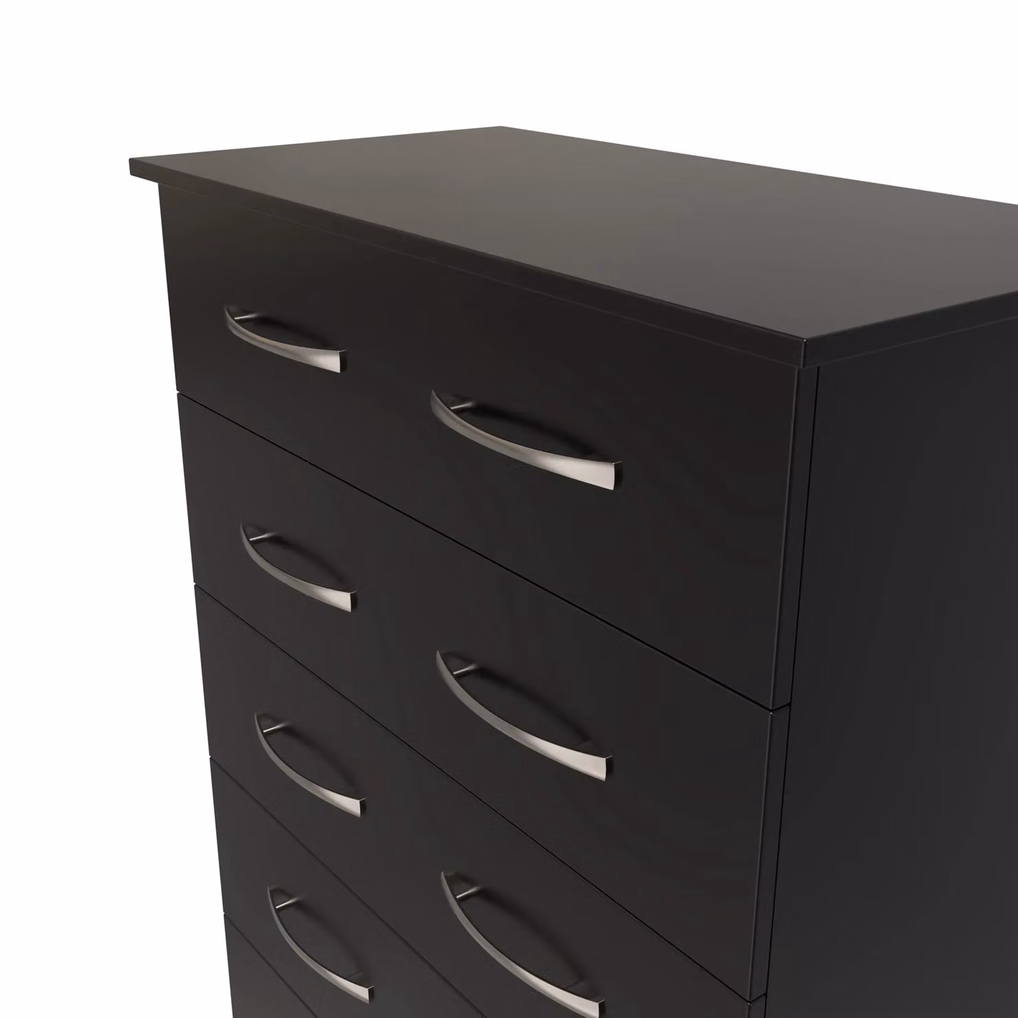 Ready Assembled 2 U Hampshire 5 Drawer Chest in Matt Black – 3