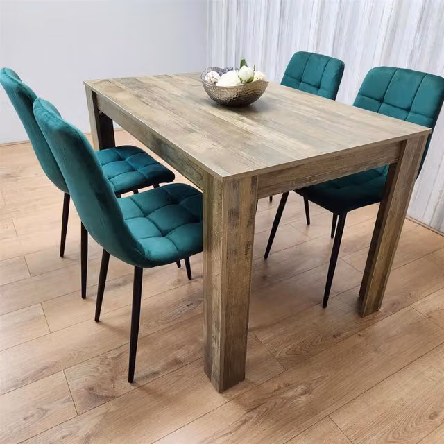 Kosy Koala Rustic Green Dining Table and Chairs Set