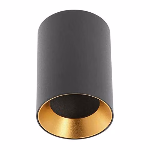 CGC Lighting Jessica Round Ceiling Spot Light with Copper Reflector in Black – 3