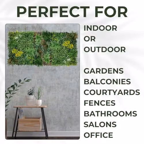 Ark Mat Green Artificial Plant Wall Panel, W: 100 cm, H: 100 cm – 5