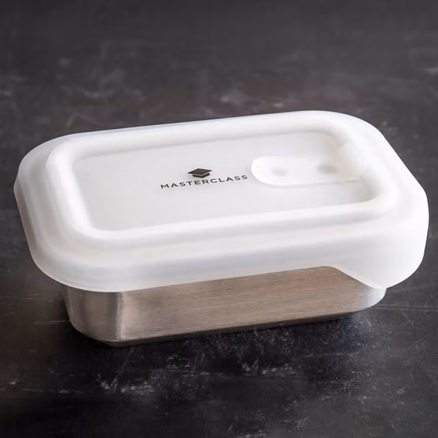 MasterClass Airtight Stainless Steel Food Container, Grey, 500ml