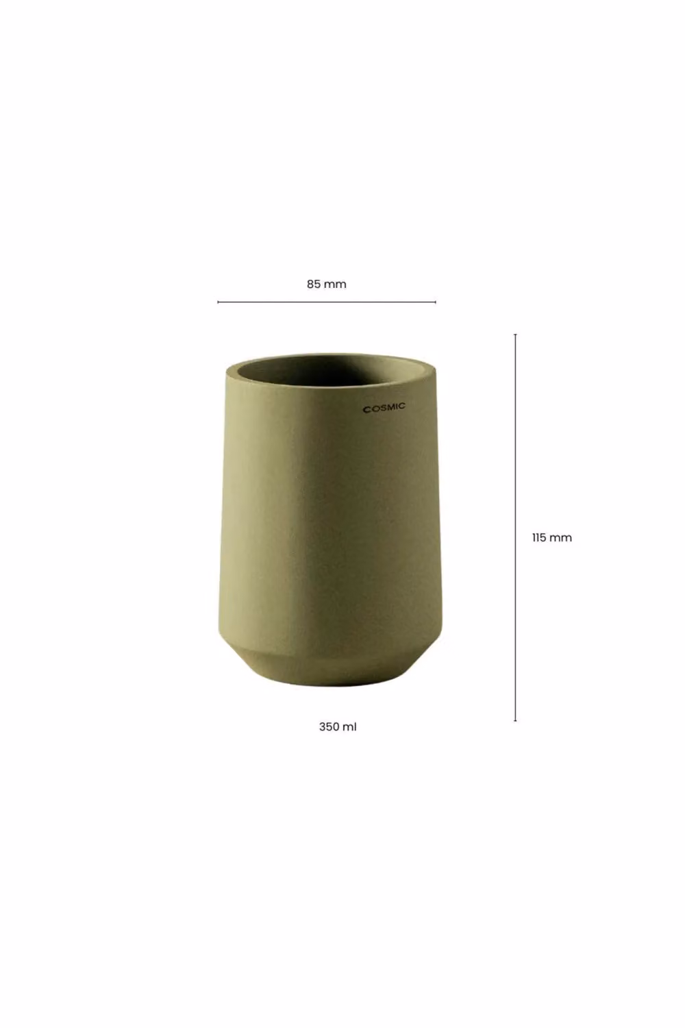 Saona Cosmic Polyresin Toothbrush Holder in Beige Sand – 2