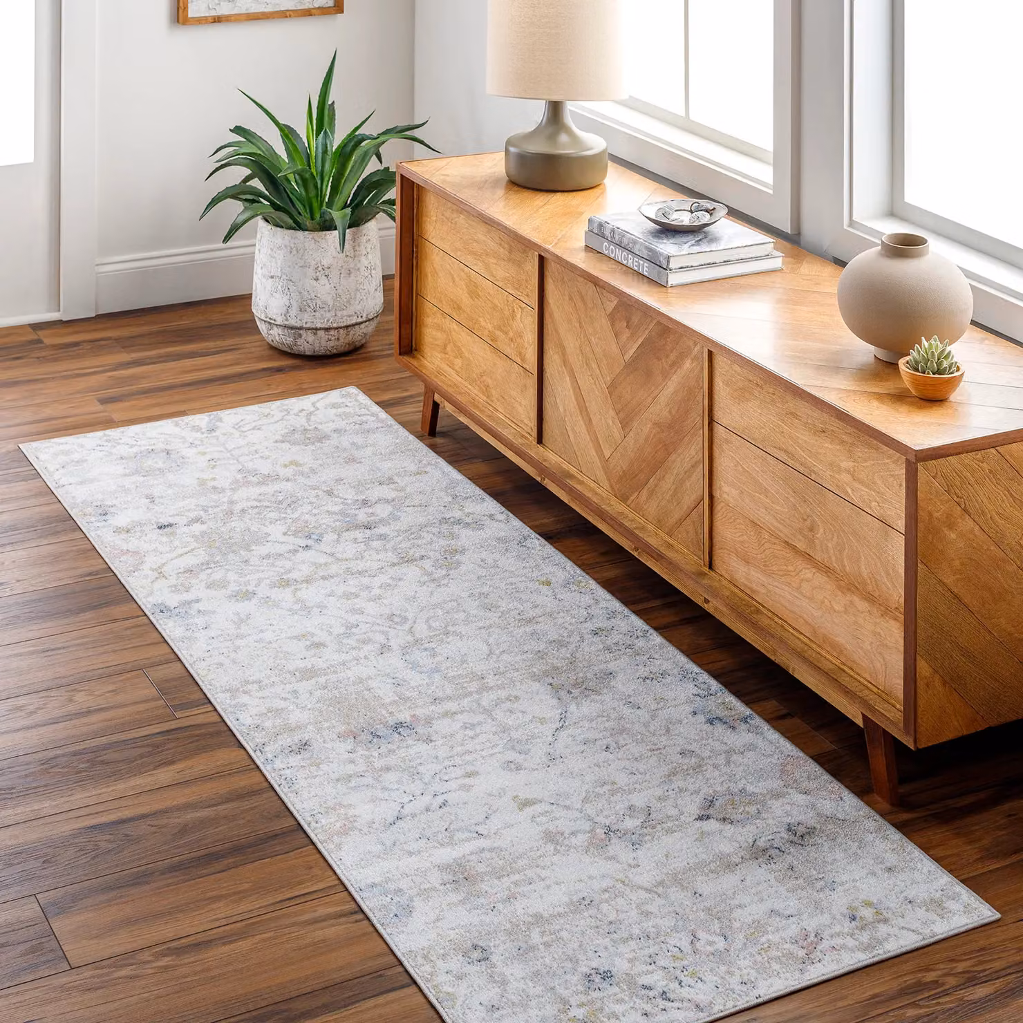 Livabliss Machine Woven Vintage Boho Living Room Rug in Ivory, Multicolour, W: 160 cm, D: 215 cm – 4