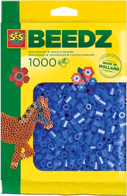 SES Creative Fuse Beads, 1000 Pieces, Blue and Multicolour