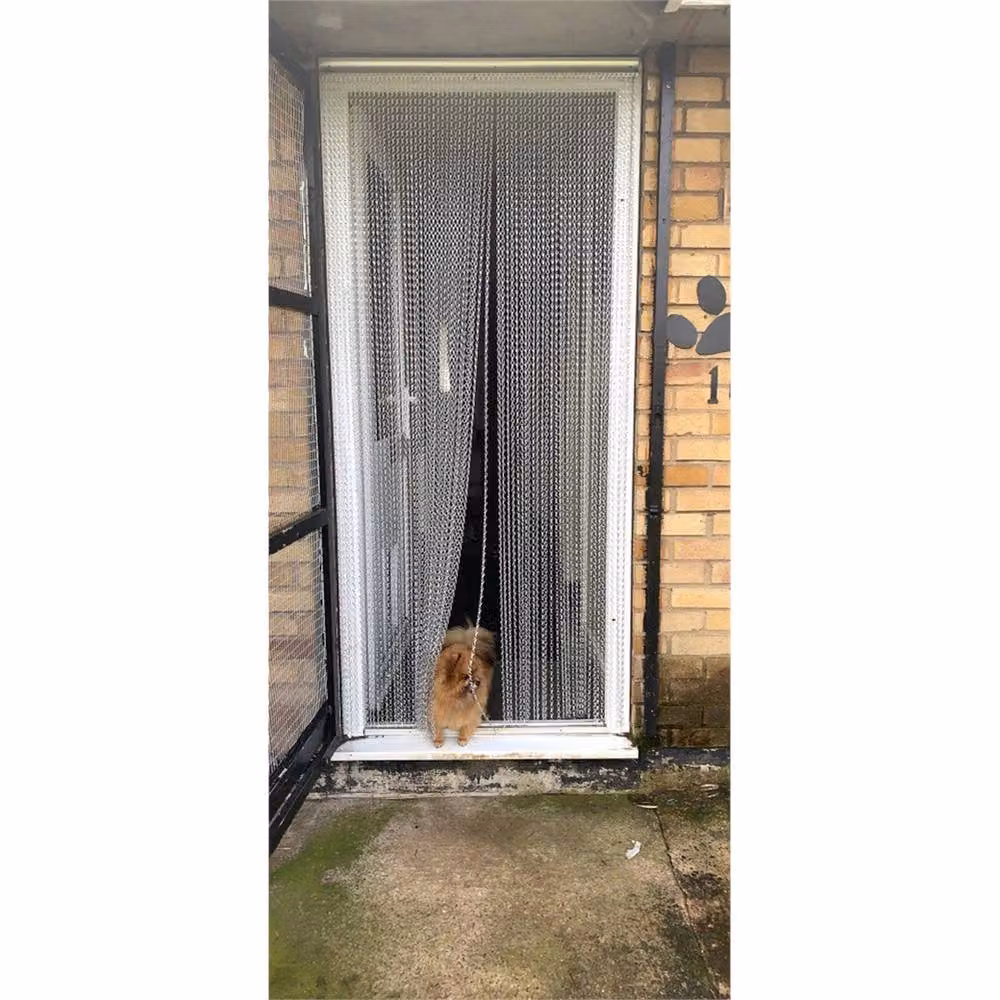 Nordara Heavy Duty Aluminium Fly Screen Door in Silver, W/H: 90.0 x 215.0 cm – 3