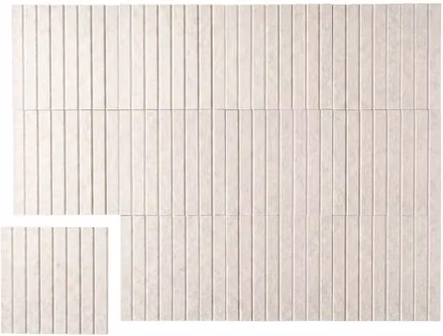 VOGREX 12-Piece Beige Self-Adhesive Felt Wall Pin Notice Tiles, W/D/H: 30 x 30 x 30 mm