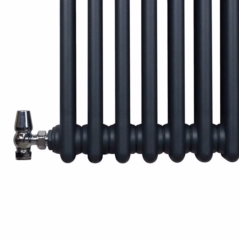 Monstershop Traditional 2 Column Steel Radiator in Anthracite Grey, H 101.2 cm x W 30 cm x D 7 cm – 8