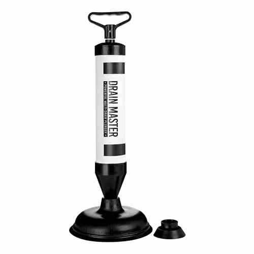 Orsina Unique Drain Master Multi Drain Pump Plunger in Black, W/D/H: 40 x 6 x 6 cm – 1