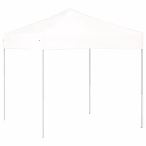 vidaXL Folding Party Tent in White, W 200 cm x D 200 cm x H 195.51 cm – 1