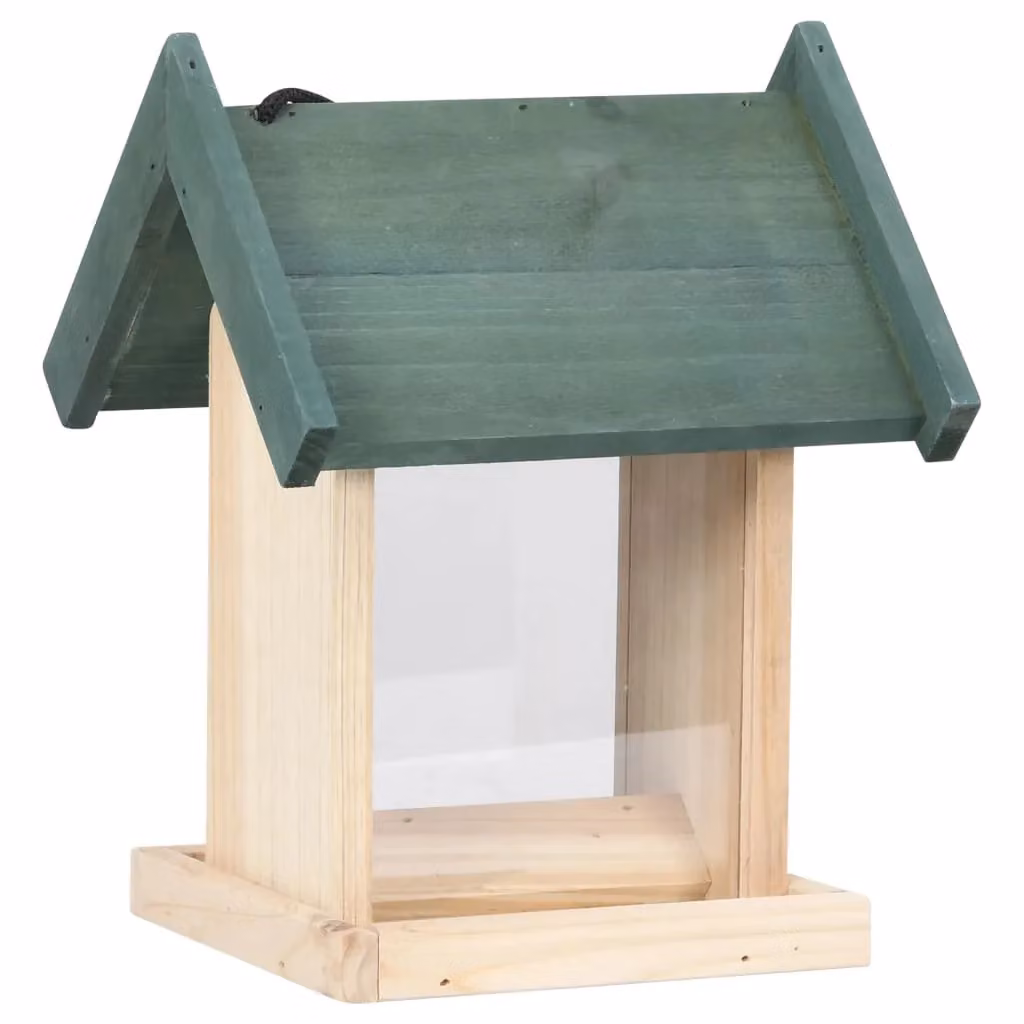 Berkfield Home Set of 4 Firwood Bird Feeders in Beige – 2