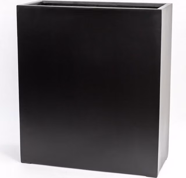 Primrose Large Polystone Stone Effect Tall Trough Planter in Black