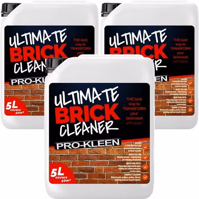Pro-Kleen Ultimate Brickwork Cleaner, Clear, 15 l