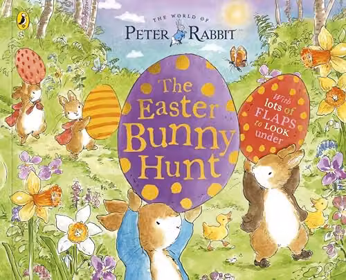 Puffin Peter Rabbit: The Easter Bunny Hunt Lift-the-Flap Storybook in Multicolour