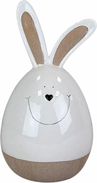 Four Candle White Ceramic Rabbit Tabletop Decoration, Height: 22.5 cm