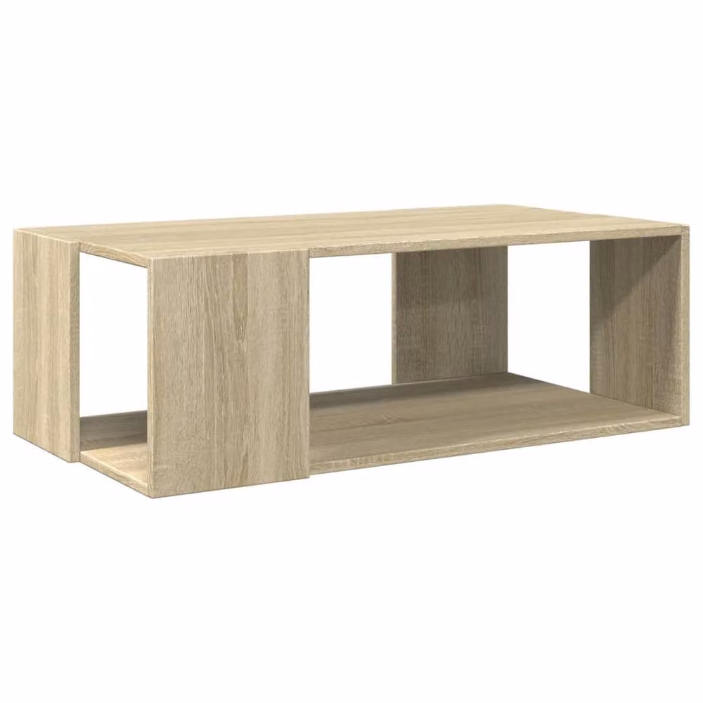 Berkfield Home Sonoma Oak Decorative Coffee Table in Light Tan, W/D/H: 89.5 x 48 x 30 cm – 2