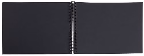 Exacompta Neodeco Spiral Photo Album, Black, 50 Pages, W: 32 cm, H: 22 cm – 2