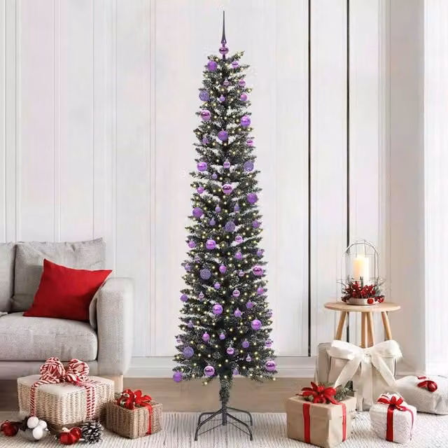 Berkfield Home Green Artificial Christmas Tree, W/D/H: 58 x 58 x 210 cm