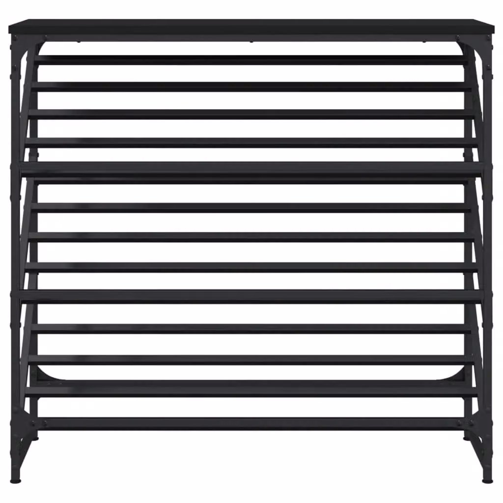 Berkfield Home Black Shoe Rack, W/D/H: 90 x 30 x 85 cm – 3