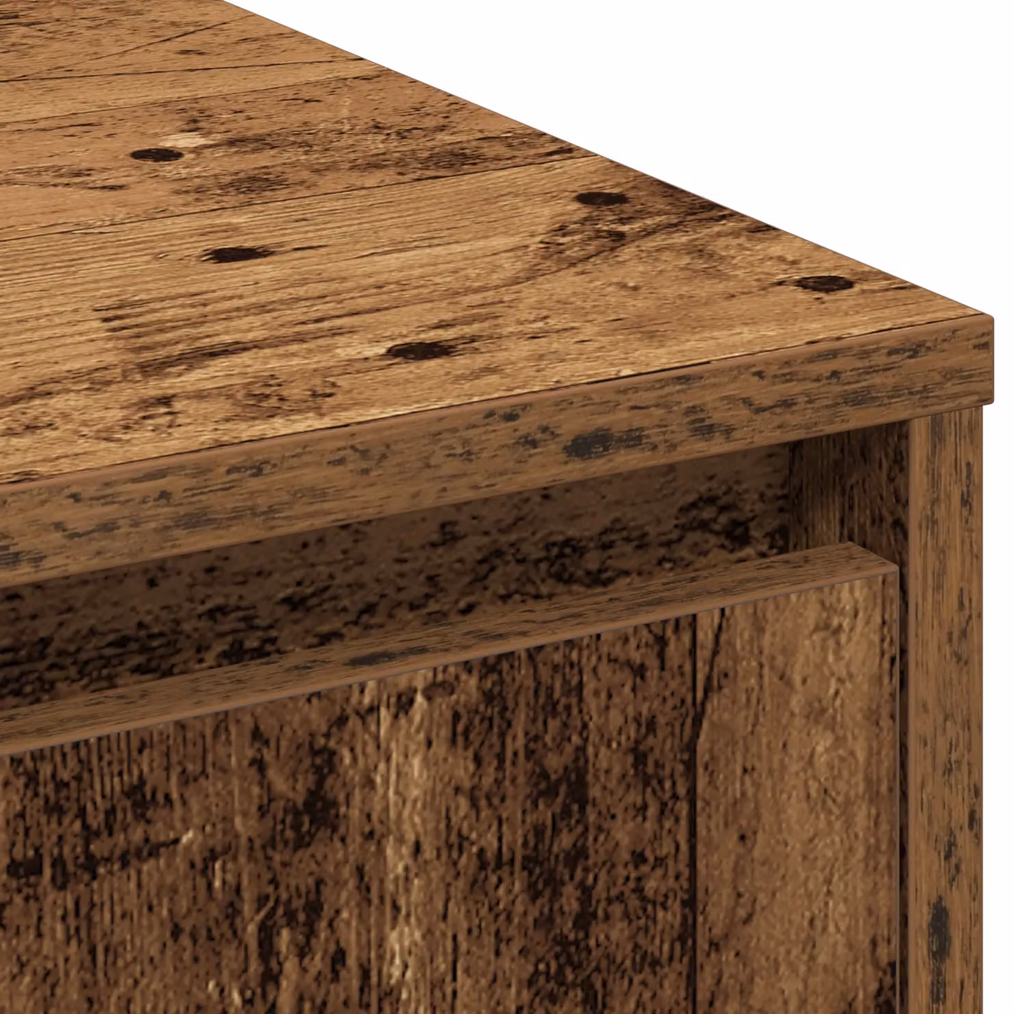 Berkfield Home Rustic Brown Sideboard with Integrated LED Lighting, W/D/H: 71 x 34.5 x 75 cm – 5