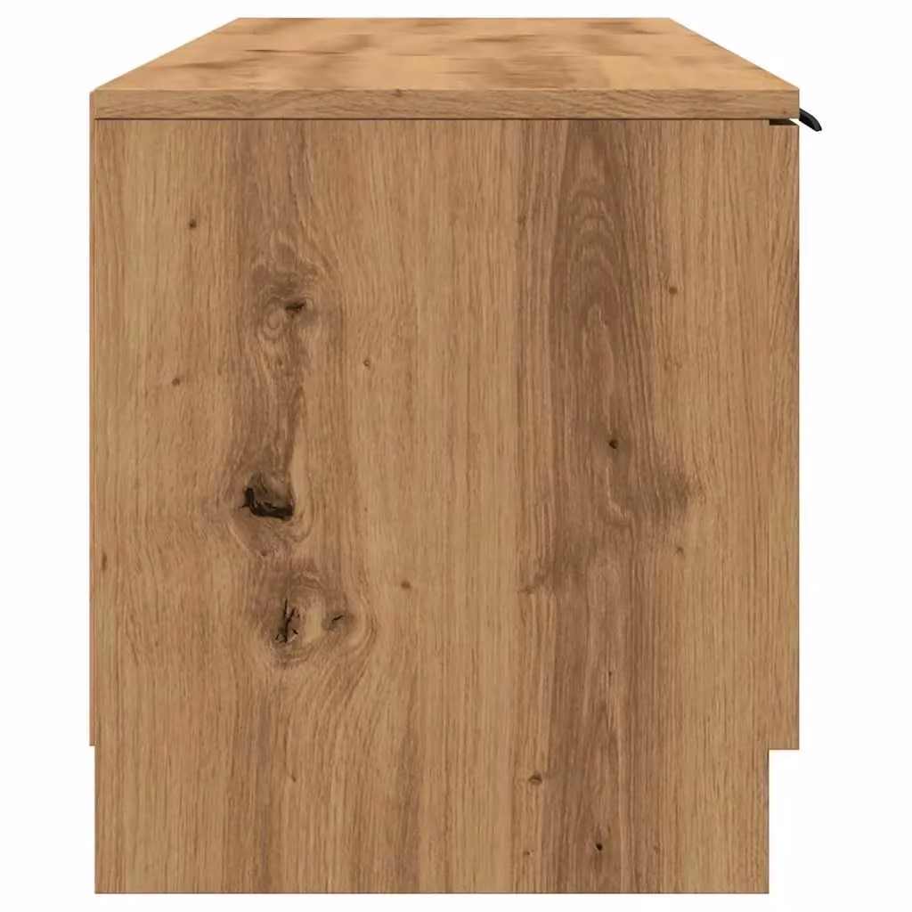 Berkfield Home Artisan Oak TV Cabinet in Brown, W/D/H: 140 x 40 x 35 cm – 3