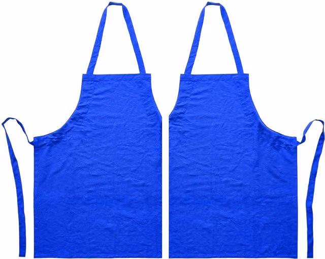 Nicola Spring Cotton Kitchen Bib Aprons, Pack of 2, Blue