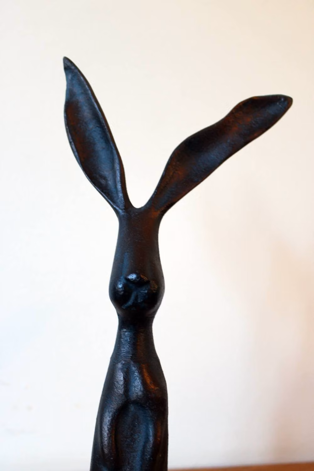 Inspirational Gifting Long Eared Rabbit Garden Sculpture Ornament in Bronze Effect Metal, Height: 34 cm – 3