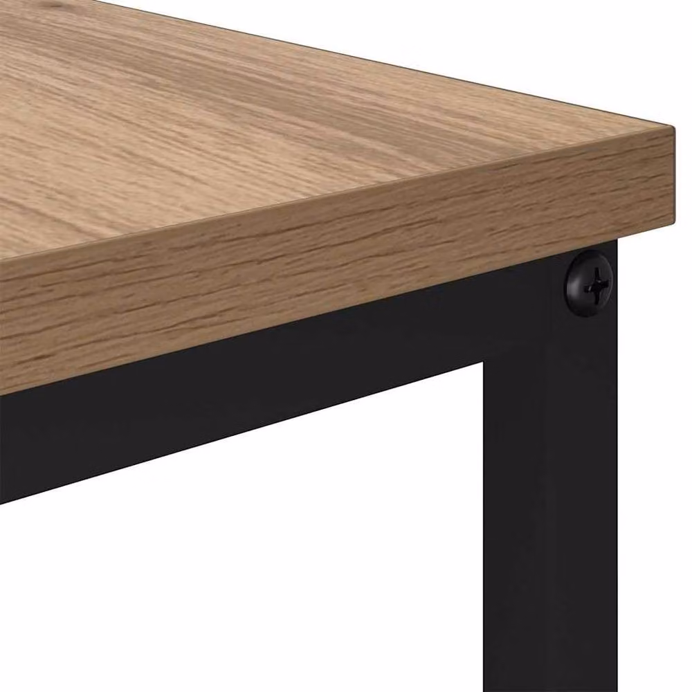Berkfield Home Modern Rectangular Coffee Table in Artisan Oak Brown, W/D/H: 100 x 51 x 45 cm – 5