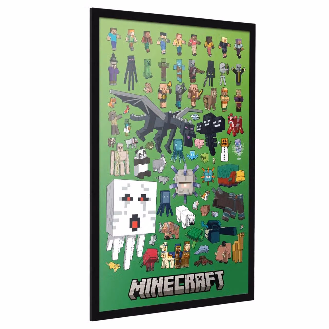 Minecraft Character Montage Multicolour Paper Poster – 3