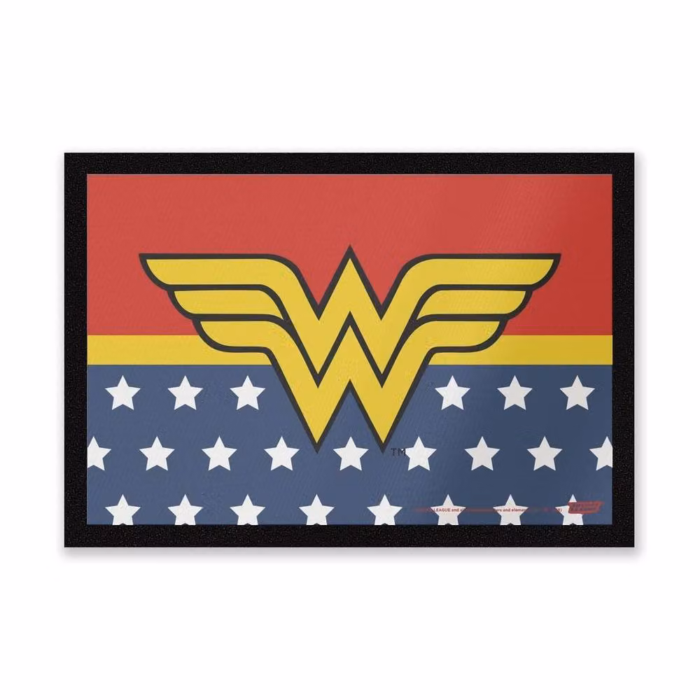 DC Comics Wonder Woman Logo Coir Doormat, Multicolour, W/D: 60 x 40 cm – 2