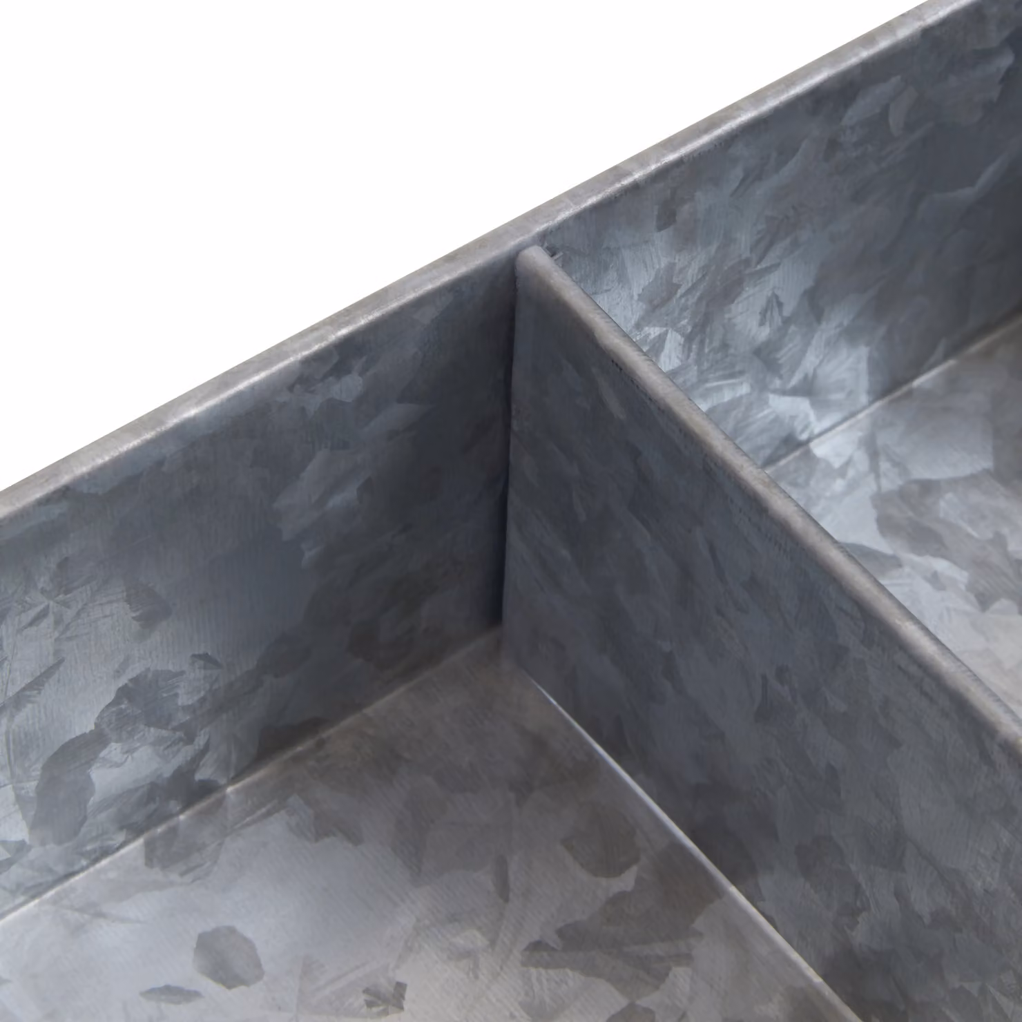 Orsina Rectangular Metal Serving Tray with Handles in Silver – 4
