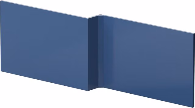 Balterley L Shape Square Reversible Bath Front Panel in Satin Blue, 1700mm