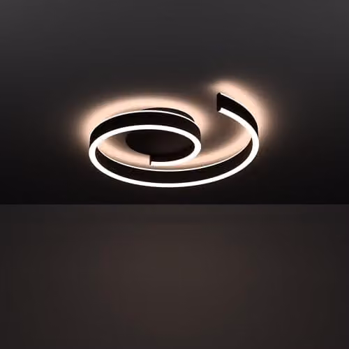 Eglo Connect.z Andabaia-Z Smart LED Ceiling Light, Black, W/D/H: 39.0 x 39.0 x 7.5 cm – 2