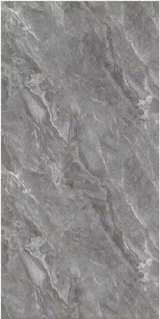 H&O Direct 10 Piece Marbling PVC Peel and Stick Waterproof Backsplash Wall Tiles in Dark Grey Stone Look