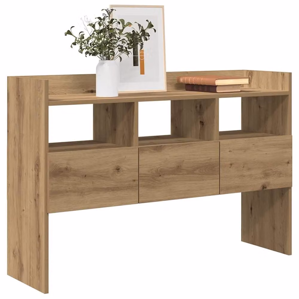 Berkfield Home Artisan Oak Sideboard in Brown, W/D/H: 105 x 30 x 70 cm – 2