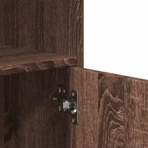 vidaXL Rolling Cabinet in Brown, W/D/H: 55 x 40 x 91 cm – 4