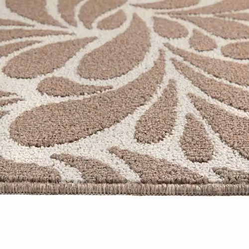 My Mat Sculptured Patterned Raindrop Mink Rug, W: 100 cm, D: 150 cm – 3